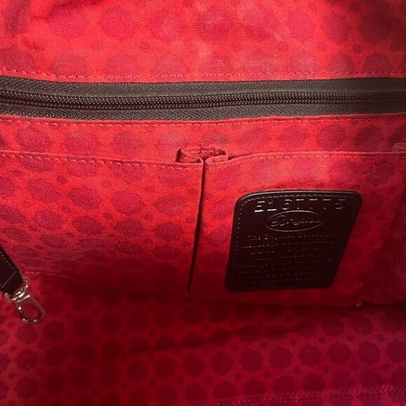 Brighton Zebra Embroidered Floral Canvas Leather trim  Large Shoulder Bag - Picture 12 of 14